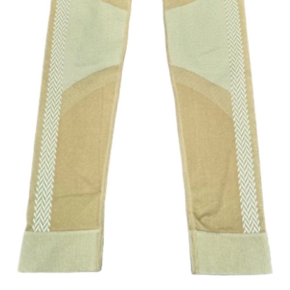 Fabletics NWOT High Waisted Seamless Check Leggings Thyme/Cool Mint Size Medium - Picture 5 of 15